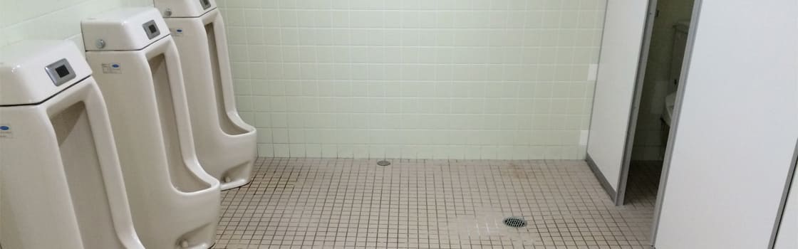 男子トイレ尿石汚れの取り方