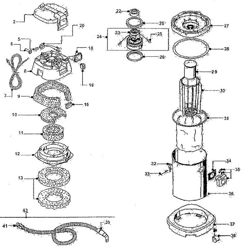 つやげん 乾湿両用掃除機 T-002用修理部品