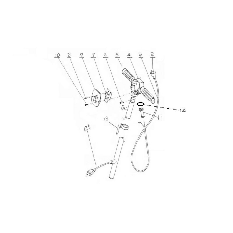 アマノ武蔵電機 ポリッシャー12インチハンドル部用部品（普通速）/（高速）